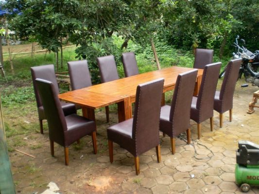 Meja Makan Jati Minimalis 10 Orang
