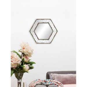 Cermin Hexagonal Stainless Elegant Minimalis Terbaru