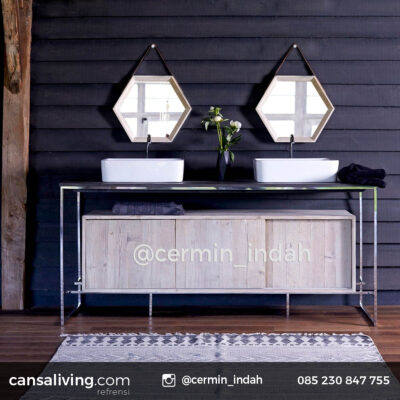 Cermin Wastafel Kamar Mandi Gantung Minimalis