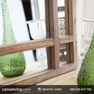 Cermin Hias Meja Antik Segi Empat