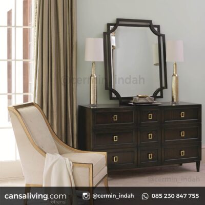 cermin Aluminium kamar tidur minimalis Mewah