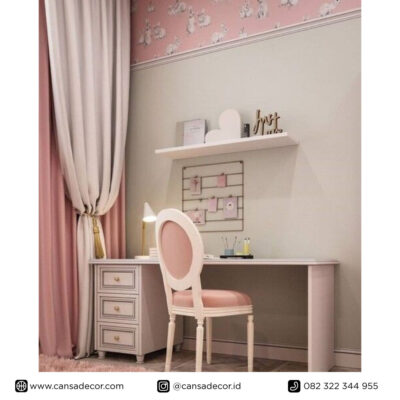 desain-Kamar-tidur-anak-Princes-Pink