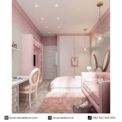 desain-Kamar-tidur-anak-Princes-Pink