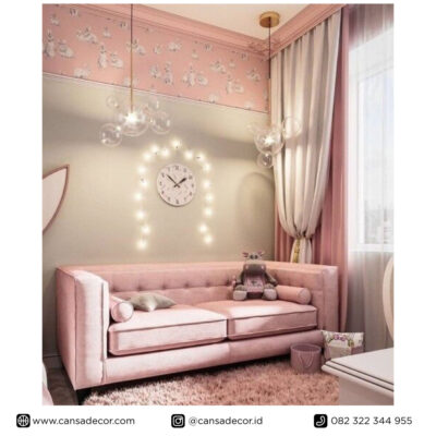 desain-Kamar-tidur-anak-Princes-Pink