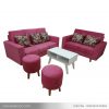 Set Sofa Ruang Tamu Retro Minimalis Pink Murah