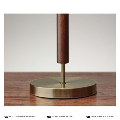 Lampu Meja Kayu Pamela 66 cm Walnut Modern Jual