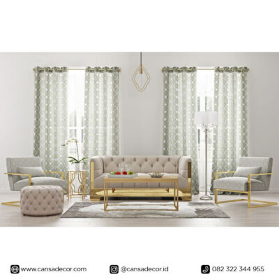Meja Samping Emas Elegant Victoria Mewah Baru