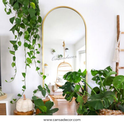 Jual-Cermin-Full-body-Lantai-Bingkai-Logam-Melengkung-Bandung