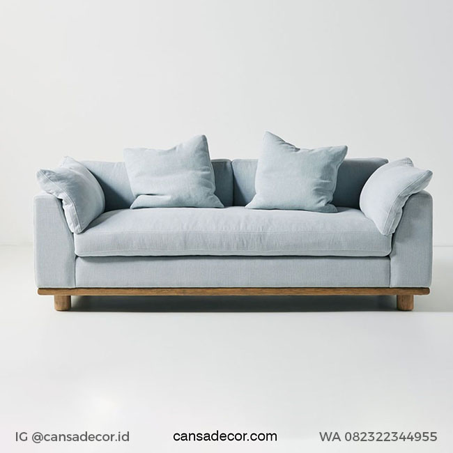 sofa minimalis bludru Lawson