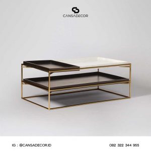 Meja Tamu Kayu Nampan