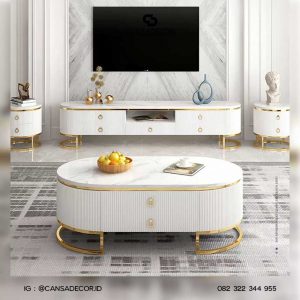 Meja Tamu Granit Marmer