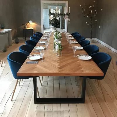 meja makan minimalis dari kayu jati, meja makan 8 kursi minimalis