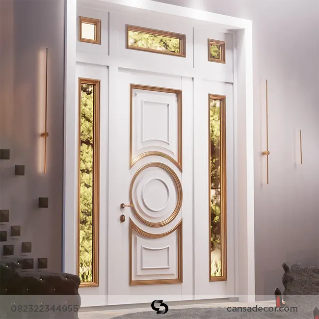 model pintu kayu kaca minimalis beru