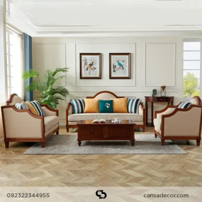 Kursi Sofa Kayu Ruang Tamu Jakarta