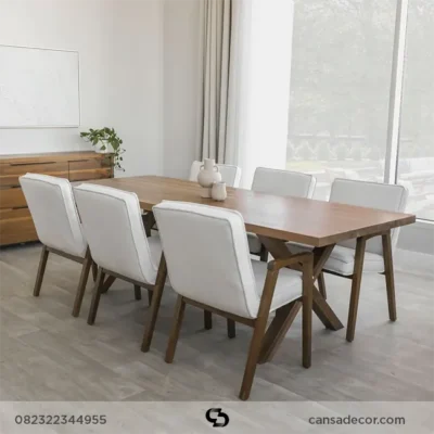 Meja Kayu Jati Tebal Solid bandung