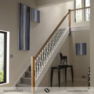 Pagar Tangga Dari Kayu Minimalis Rumah Mewah