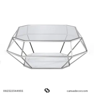 model meja tamu kaca Silcer ikea