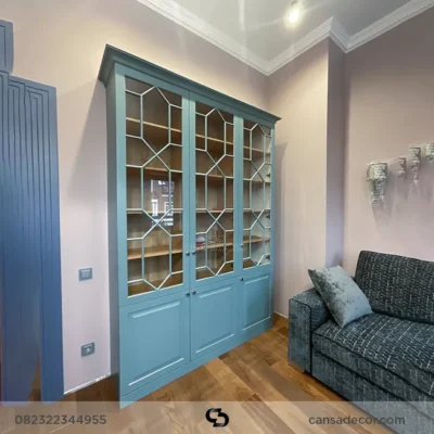 model lemari rak buku minimalis terbaru