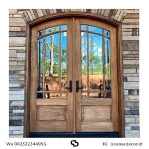 Pintu Utama 2 Daun Kaca Rin
