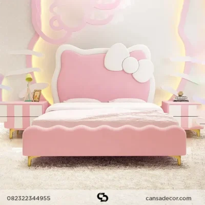Tempat Tidur Hello Kitty Pink