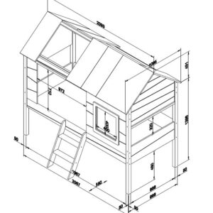 Tempat Tidur Anak Bentuk Rumah