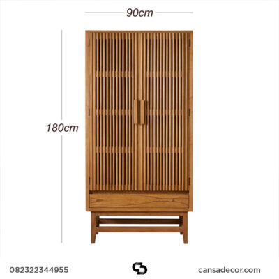 Lemari Kayu Jati 2 Pintu Kecil
