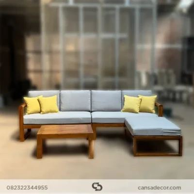 kursi sudut kayu mewah