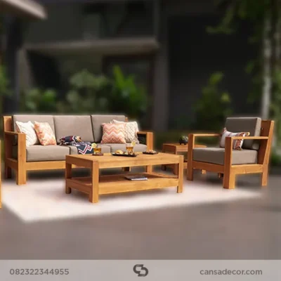 kursi sudut kayu jati mewah,