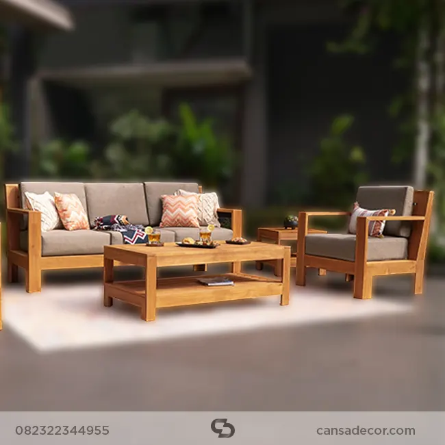 kursi sudut kayu jati mewah,