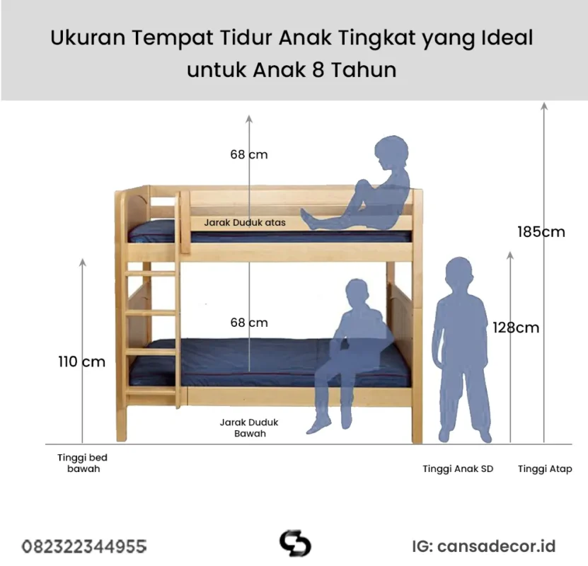 Ukuran Tempat Tidur Anak Tingkat,