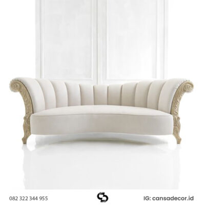 kursi pelaminan jati Putih Jepara