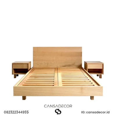 dipan tempat tidur kayu jati