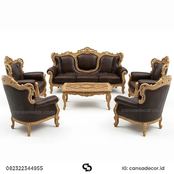 Kursi tamu ganesha romawi jati jepara