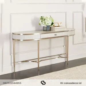 meja konsul modern mewah gold