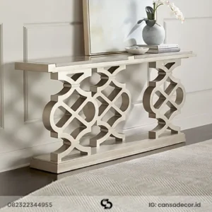 meja pajangan ruang tamu kayu jati