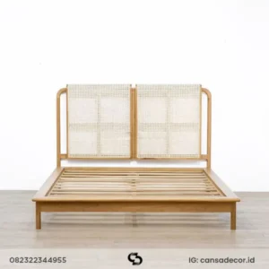 tempat tidur jati jepara scandinavian mewah