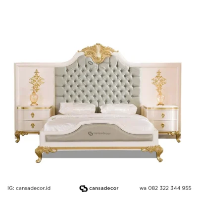 tempat tidur set mewah elegan