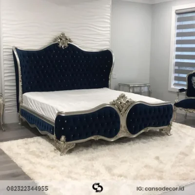tempat tidur ukiran jepara mewah
