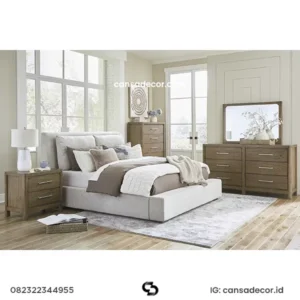 Kamar Set Pengantin Minimalis Sany Modern Kayu Solid