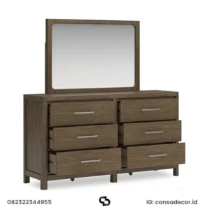 Kamar Set Pengantin Minimalis Sany Modern Kayu Solid meja ras