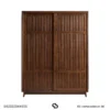 lemari sliding 2 pintu kayu, model lemari pakaian 2 pintu minimalis,