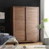 Lemari Jati Sliding 2 Pintu Vigo Minimalis custom Jakarta | Cansadecor