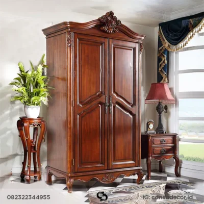 lemari2 pintu jati jepara, lemari jepara 2 pintu,