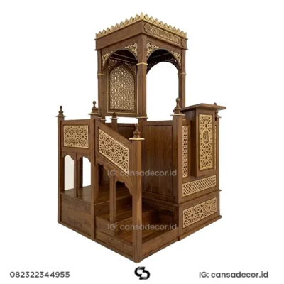 Mimbar Masjid Mewah Iran Ukir Modern jepara