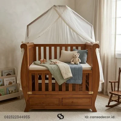 lemari bayi kayu Jeti jepara solid Selambu