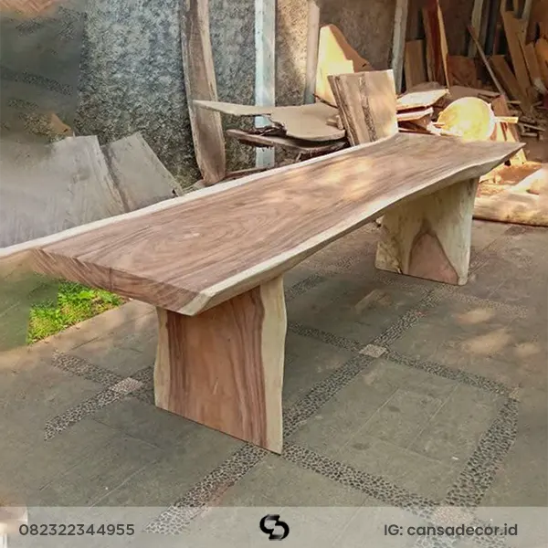 kursi kayu utuh bangku trembesi