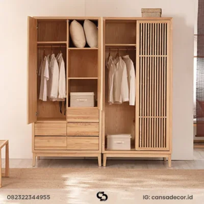 lemari pakaian 2 pintu minimalis, model lemari 2 pintu,