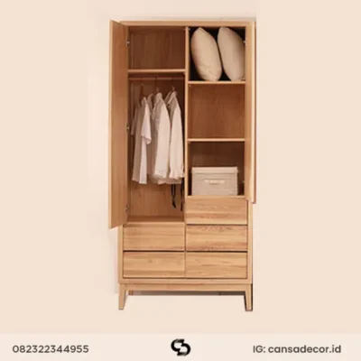 lemari jati minimalis sliding 2 pintu, lemari pakaian 2 pintu kayu jati minimalis, lemari pakaian jati 2 pintu,