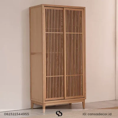 lemari jati sliding 2 pintu, lemari kayu 2 pintu sliding, lemari jati minimalis sliding 2 pintu,