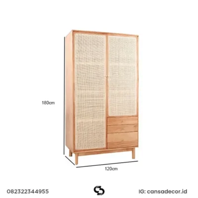 lemari baju kayu 2 pintu, lemari jati 2 pintu, lemari pkaian 2 pintu kamar tidur,
